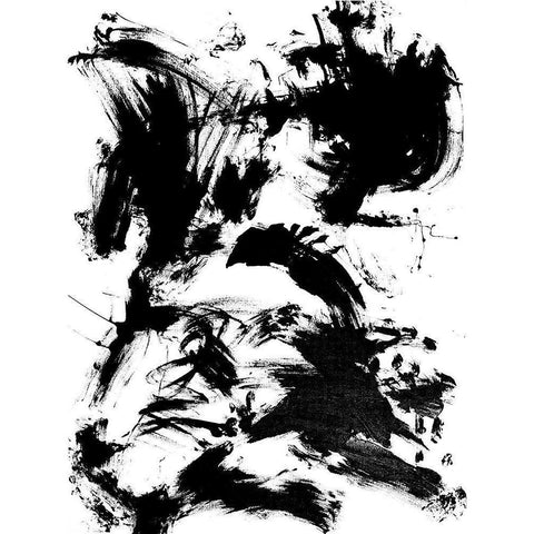 Expressive Abstract I White Modern Wood Framed Art Print by Friedlander, Allan