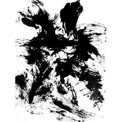 Expressive Abstract II White Modern Wood Framed Art Print by Friedlander, Allan