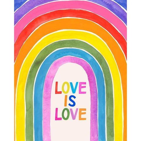 Love Loudly IV Black Modern Wood Framed Art Print with Double Matting by Barnes, Victoria
