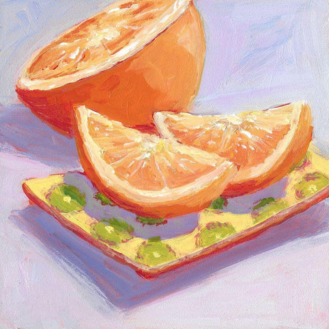 Still Citrus III Black Modern Wood Framed Art Print with Double Matting by Young, Carol