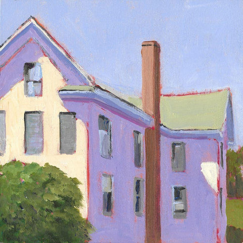 Bucolic Structure IV Black Modern Wood Framed Art Print by Young, Carol