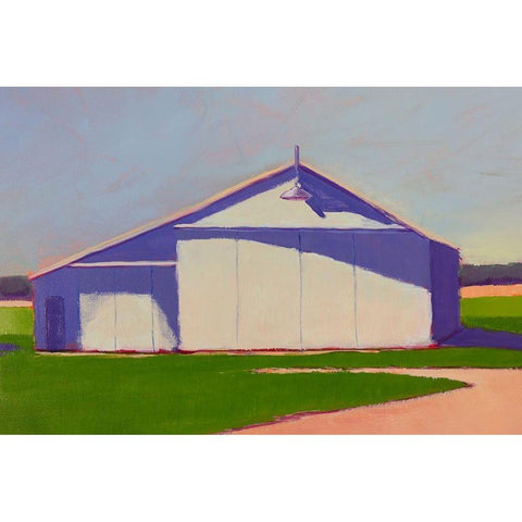 Bucolic Structure VIII Gold Ornate Wood Framed Art Print with Double Matting by Young, Carol