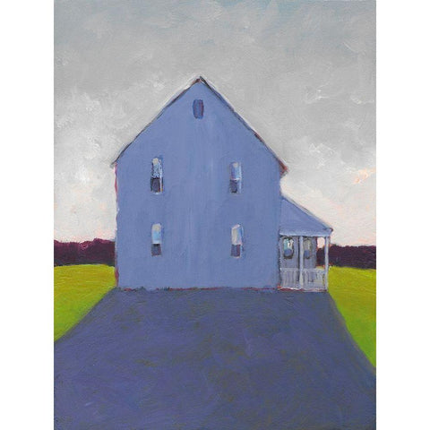 Bucolic Structure IX White Modern Wood Framed Art Print by Young, Carol