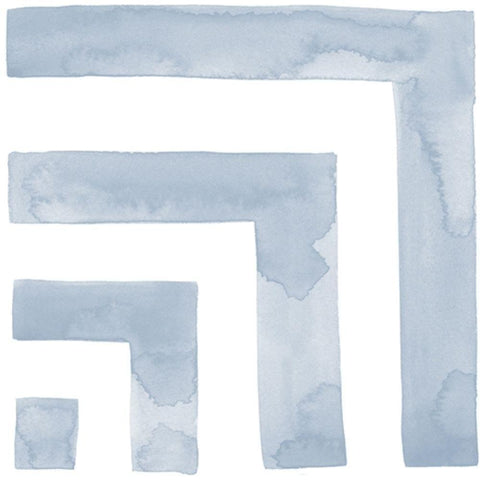 Muted Eccentricities II White Modern Wood Framed Art Print with Double Matting by Popp, Grace