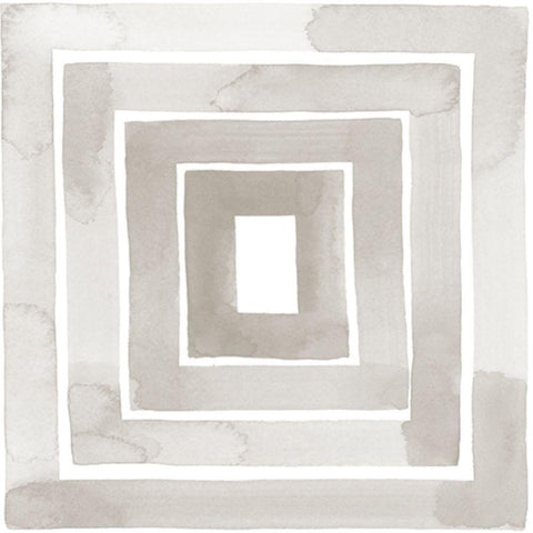 Muted Eccentricities V White Modern Wood Framed Art Print with Double Matting by Popp, Grace