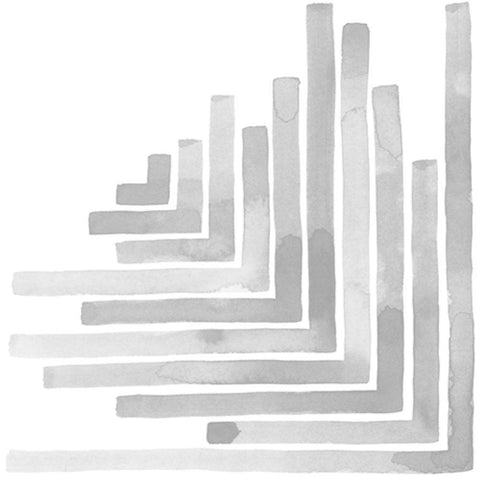 Muted Eccentricities VI White Modern Wood Framed Art Print with Double Matting by Popp, Grace