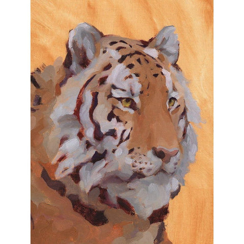 Lord of the Jungle I White Modern Wood Framed Art Print by Green, Jacob