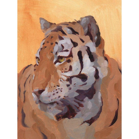 Lord of the Jungle II White Modern Wood Framed Art Print by Green, Jacob