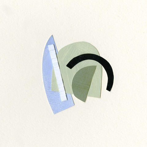 Bits and Pieces II White Modern Wood Framed Art Print by Caroline, Emma