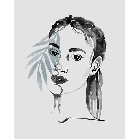 Solace in Shadows I White Modern Wood Framed Art Print by Popp, Grace