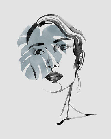 Solace in Shadows II White Modern Wood Framed Art Print with Double Matting by Popp, Grace