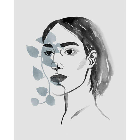 Solace in Shadows IV White Modern Wood Framed Art Print by Popp, Grace