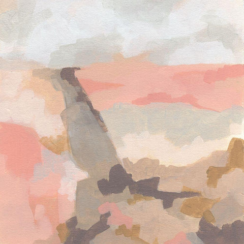 Rose Valley II Gold Ornate Wood Framed Art Print with Double Matting by Vess, June Erica