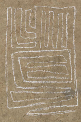 The Runes II Black Ornate Wood Framed Art Print with Double Matting by Goldberger, Jennifer