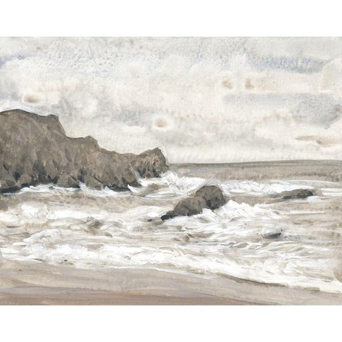 Coastal Shoreline II Gold Ornate Wood Framed Art Print with Double Matting by OToole, Tim