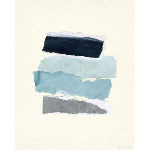 Seaside Color Study III White Modern Wood Framed Art Print by Caroline, Emma