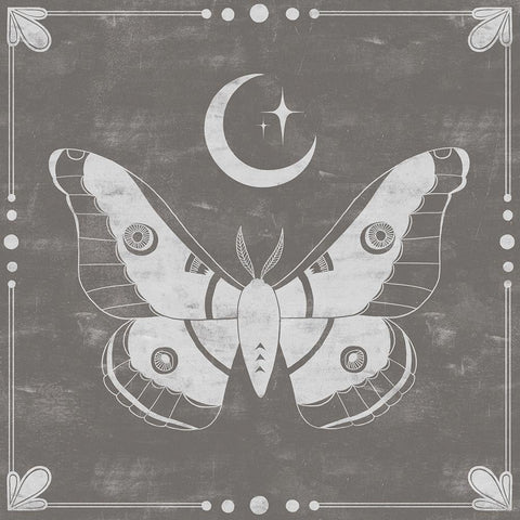 Hallowed Moon II White Modern Wood Framed Art Print with Double Matting by Popp, Grace