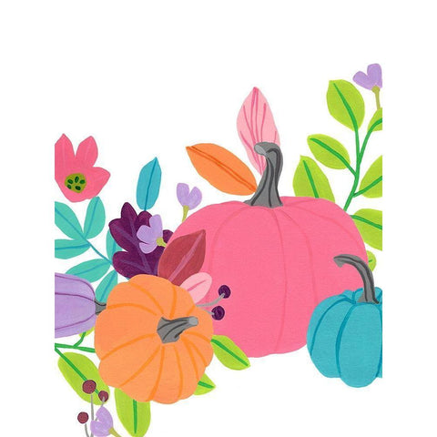 Bright Harvest I Black Modern Wood Framed Art Print with Double Matting by Vess, June Erica