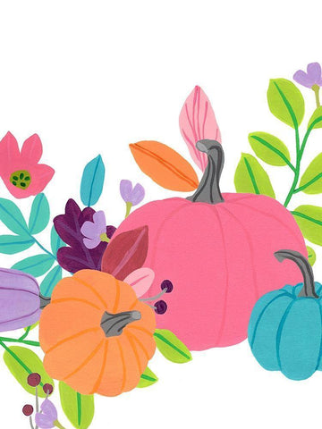 Bright Harvest I White Modern Wood Framed Art Print with Double Matting by Vess, June Erica