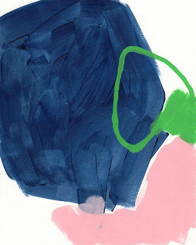 Dream Cycle I White Modern Wood Framed Art Print with Double Matting by Vess, June Erica