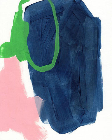 Dream Cycle II White Modern Wood Framed Art Print with Double Matting by Vess, June Erica