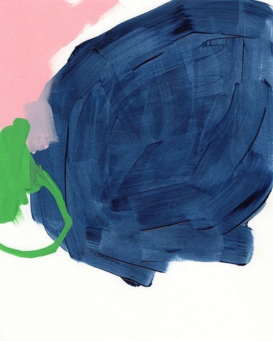 Dream Cycle III White Modern Wood Framed Art Print with Double Matting by Vess, June Erica