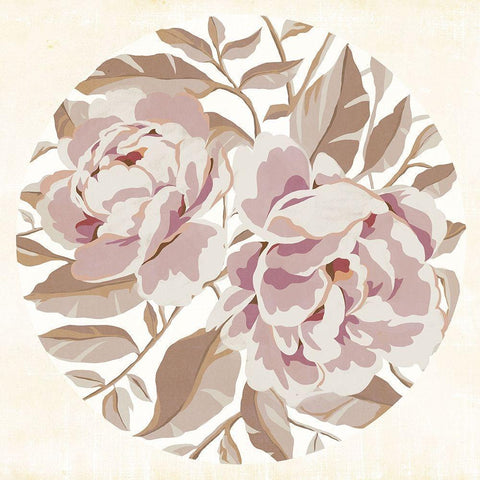 Eye of Peony I Black Modern Wood Framed Art Print by Warren, Annie