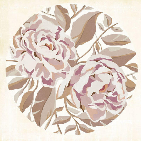 Eye of Peony II Black Modern Wood Framed Art Print by Warren, Annie