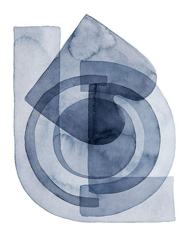 Cool Gears I White Modern Wood Framed Art Print with Double Matting by Popp, Grace