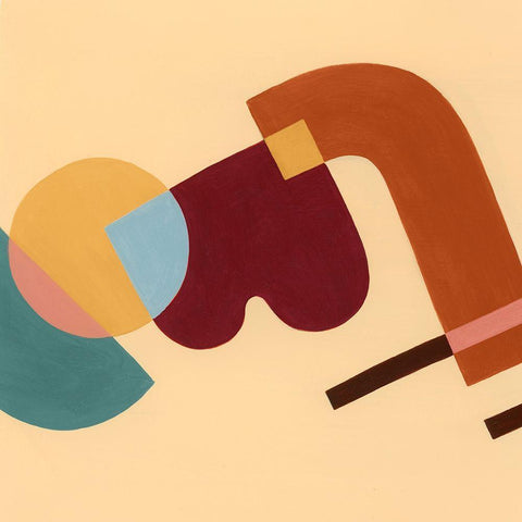 Sunset Tumble II Black Modern Wood Framed Art Print with Double Matting by Popp, Grace