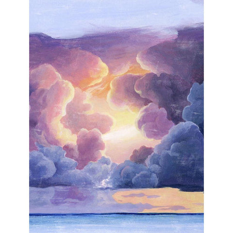 Magnificent Sky II Black Modern Wood Framed Art Print with Double Matting by Popp, Grace