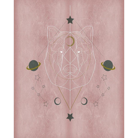 The Mystics II Black Modern Wood Framed Art Print with Double Matting by Balbuena, Sabrina