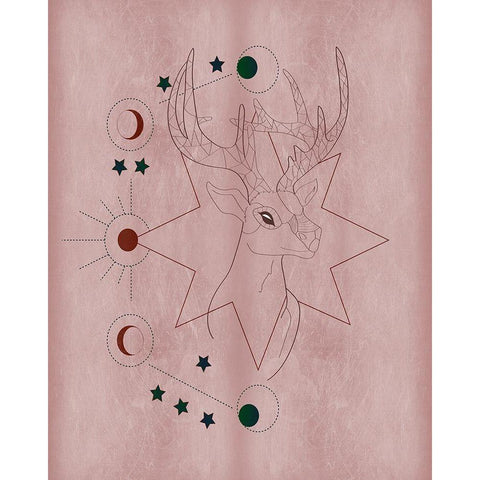 The Mystics III Black Modern Wood Framed Art Print with Double Matting by Balbuena, Sabrina