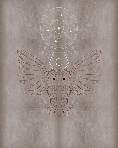 The Mystics V Black Ornate Wood Framed Art Print with Double Matting by Balbuena, Sabrina