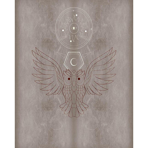 The Mystics V Black Modern Wood Framed Art Print by Balbuena, Sabrina