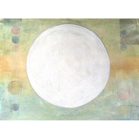 Celestial Skies I White Modern Wood Framed Art Print by Stramel, Renee W.