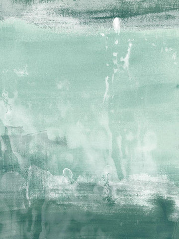 Coastal Patina I White Modern Wood Framed Art Print with Double Matting by Vess, June Erica