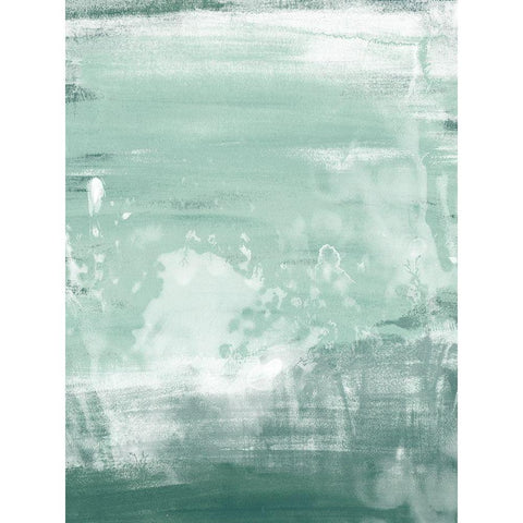 Coastal Patina II Black Modern Wood Framed Art Print with Double Matting by Vess, June Erica