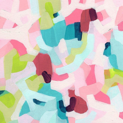 Chroma Zone I Black Ornate Wood Framed Art Print with Double Matting by Vess, June Erica