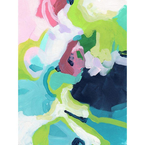 Storm Circle II Black Modern Wood Framed Art Print with Double Matting by Vess, June Erica