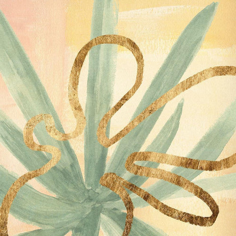 Desert Glow I Gold Ornate Wood Framed Art Print with Double Matting by Warren, Annie