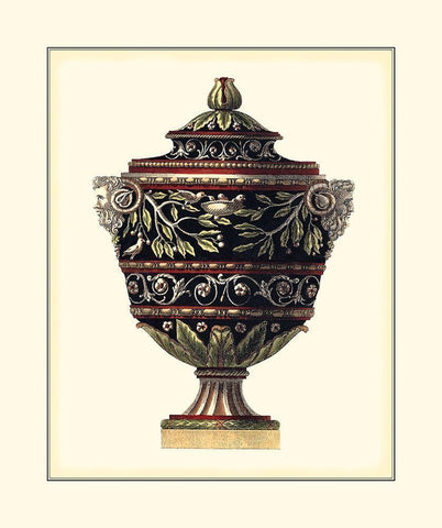 Antonini Clementino Urn I White Modern Wood Framed Art Print with Double Matting by Antonini, Da Carlo