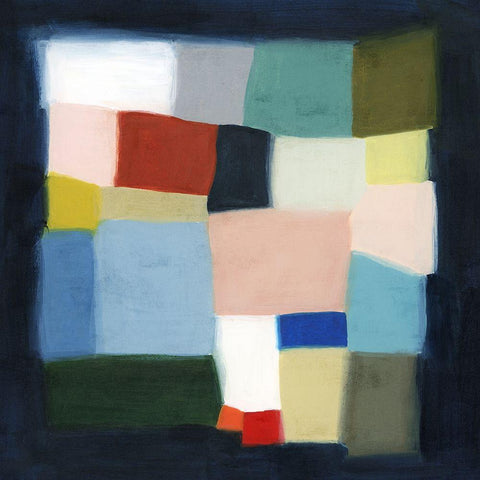 Chromatic Cube I White Modern Wood Framed Art Print by Popp, Grace