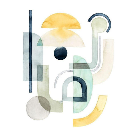 Planetary Shift II Black Modern Wood Framed Art Print by Popp, Grace