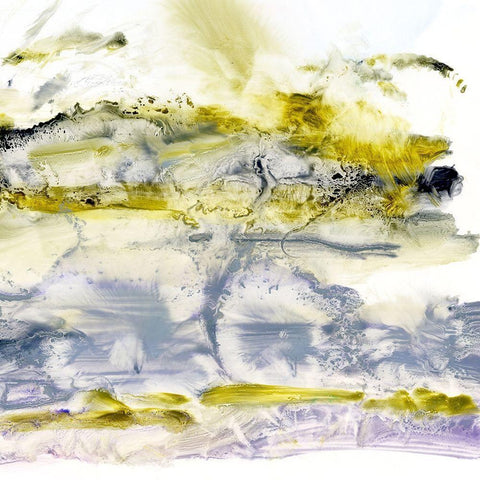 Storm Surge II White Modern Wood Framed Art Print with Double Matting by Harper, Ethan