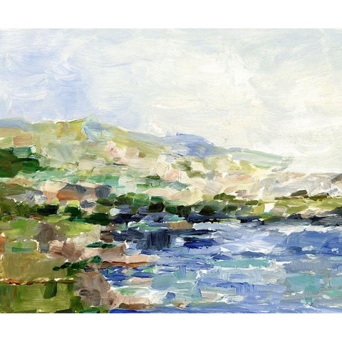 Summer Cove I White Modern Wood Framed Art Print by Harper, Ethan