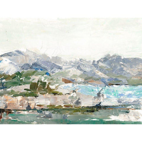 Winter Cove I Black Modern Wood Framed Art Print by Harper, Ethan