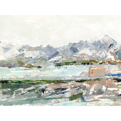 Winter Cove II Black Modern Wood Framed Art Print by Harper, Ethan