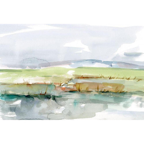 Pastel Inlet I Black Modern Wood Framed Art Print with Double Matting by Harper, Ethan