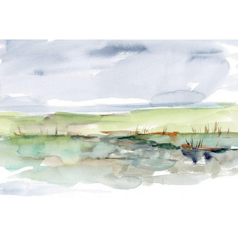 Pastel Inlet II White Modern Wood Framed Art Print by Harper, Ethan